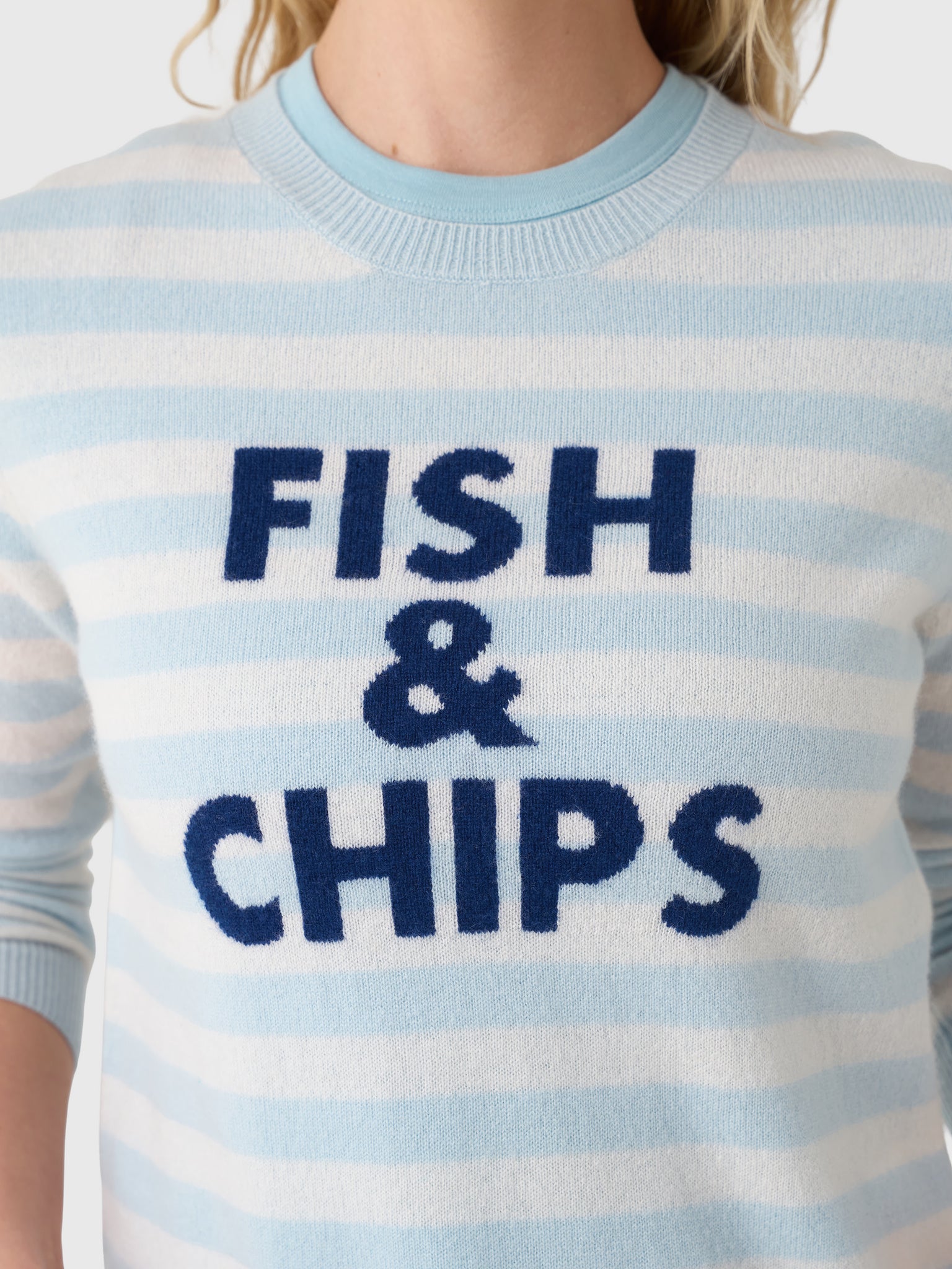 Jumper 1234 Women's Fish & Chips Crew Sweater - Saint Bernard