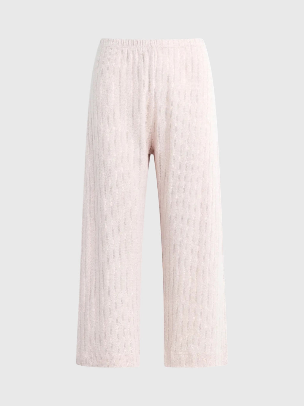 Leset Women's Pointelle Crop Wide Leg Pant - Saint Bernard