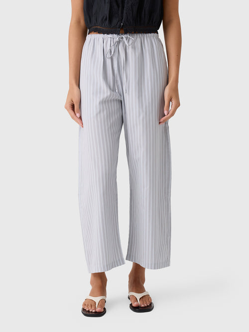 Leset Women's Yoshi Stripe Crop Drawstring Pant