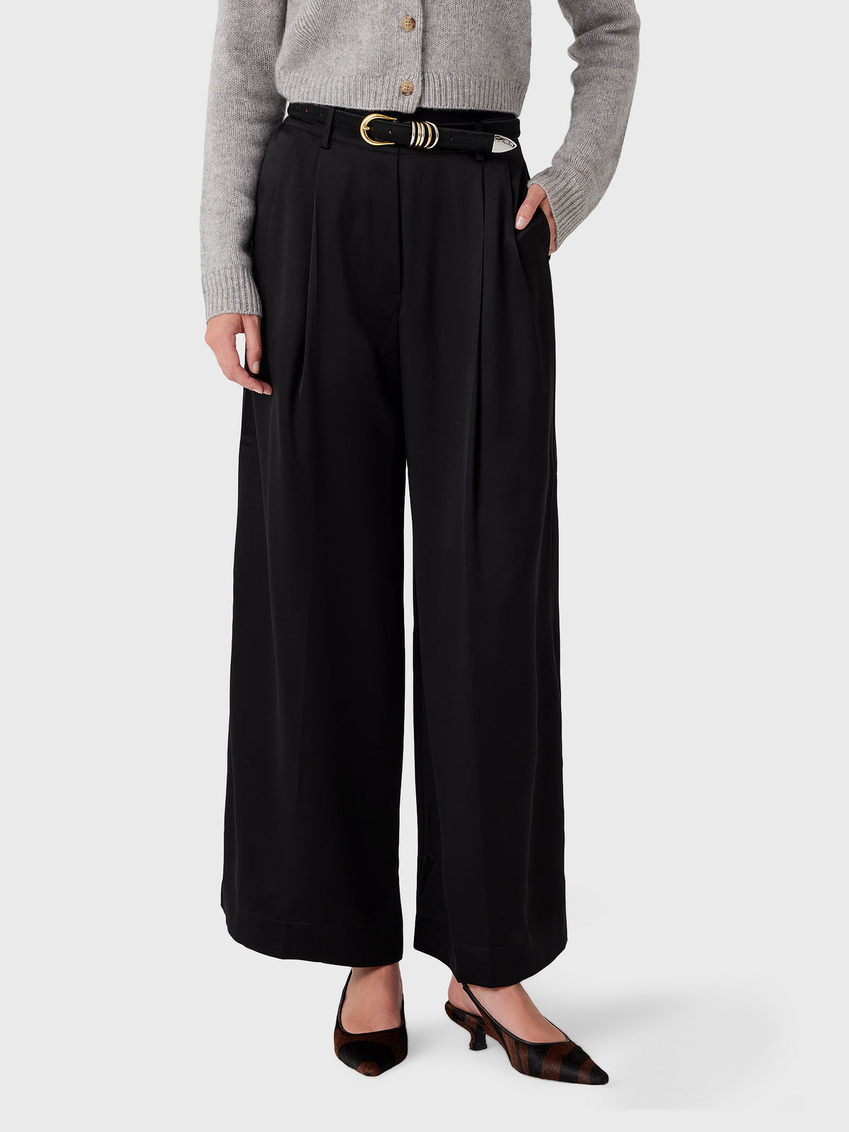 Leset Women's Barb Pleated Trouser - Saint Bernard
