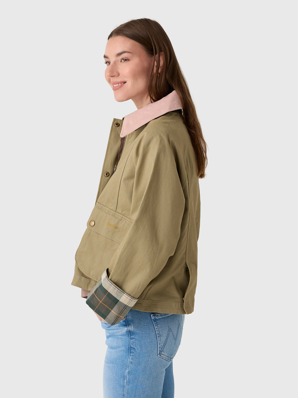 Barbour Women's Cropped Beadnell Casual Jacket - Saint Bernard
