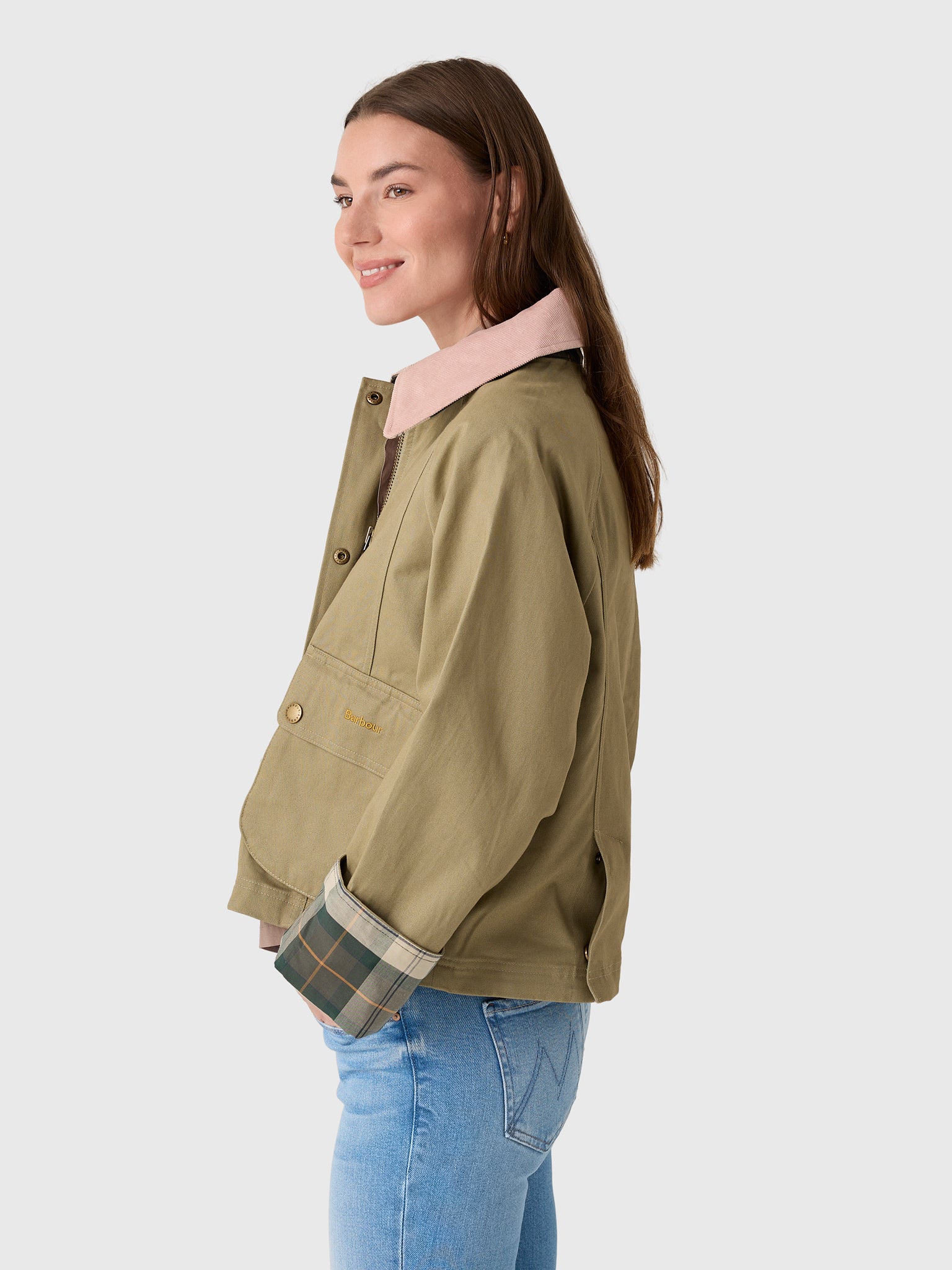 Barbour Women's Cropped Beadnell Casual Jacket - Saint Bernard
