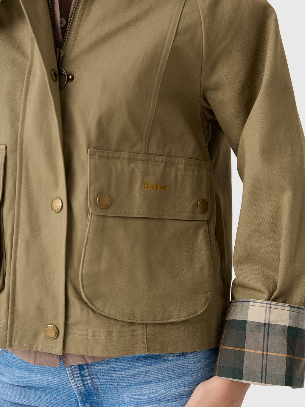 Barbour Women's Cropped Beadnell Casual Jacket - Saint Bernard