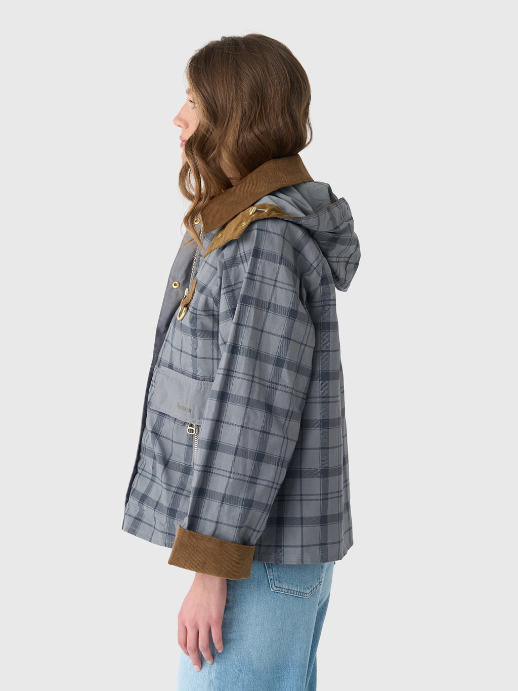 Barbour Women's Carnforth Tartan Casual Jacket - Saint Bernard