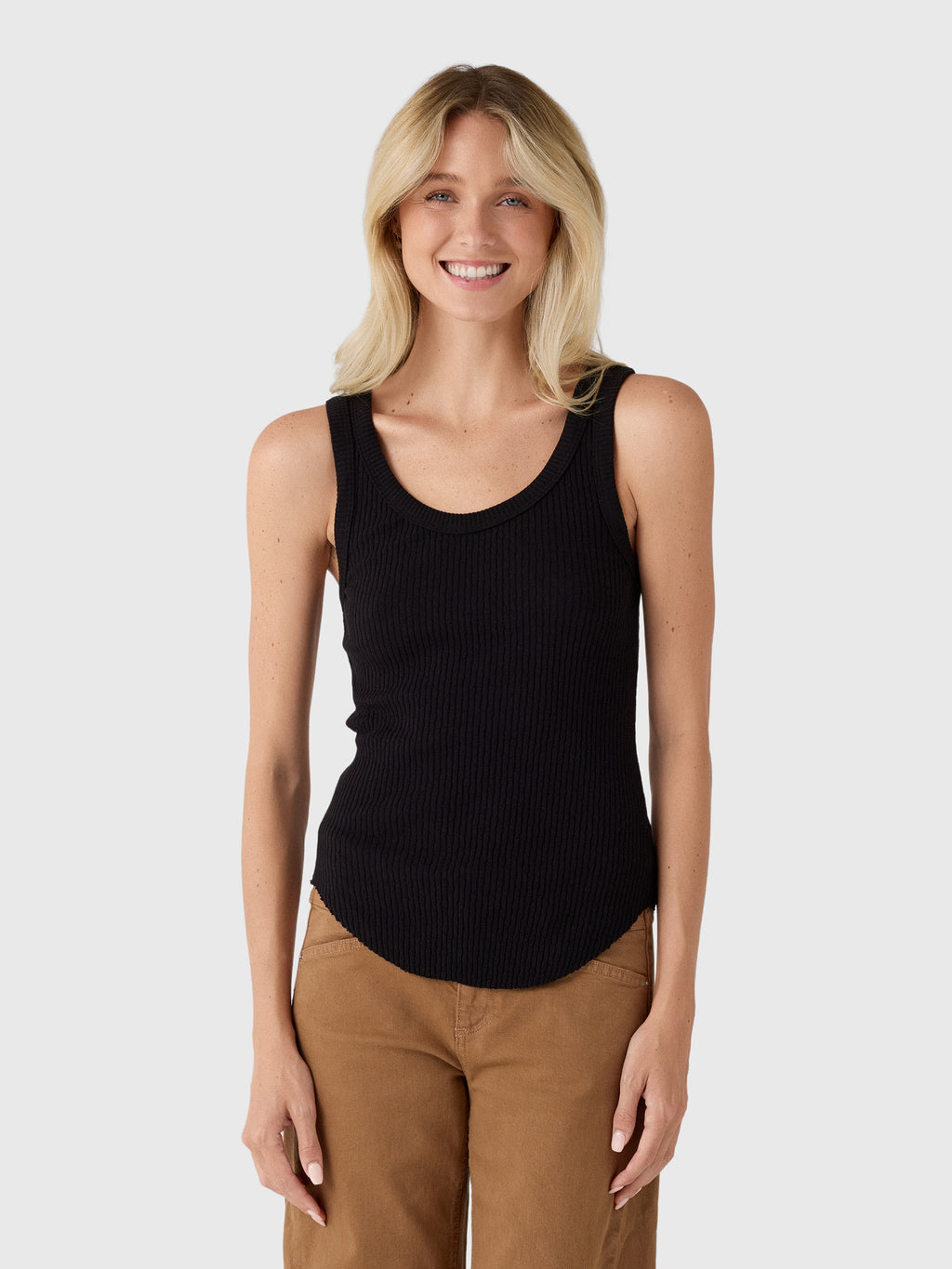 Enza Costa Women's Pointelle Knit Tank - Saint Bernard