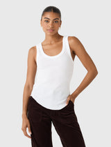 Enza Costa Women's Pointelle Knit Tank - Saint Bernard