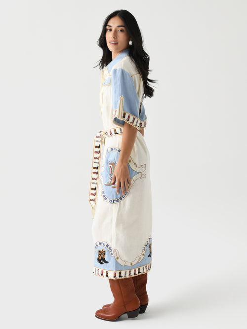 Antipodean Women's My Girl Utility Midi Shirt Dress