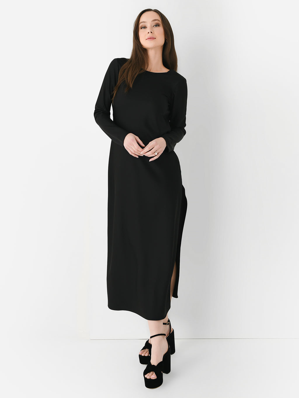 Leset Women's Barb V-Back Bias Dress - Saint Bernard