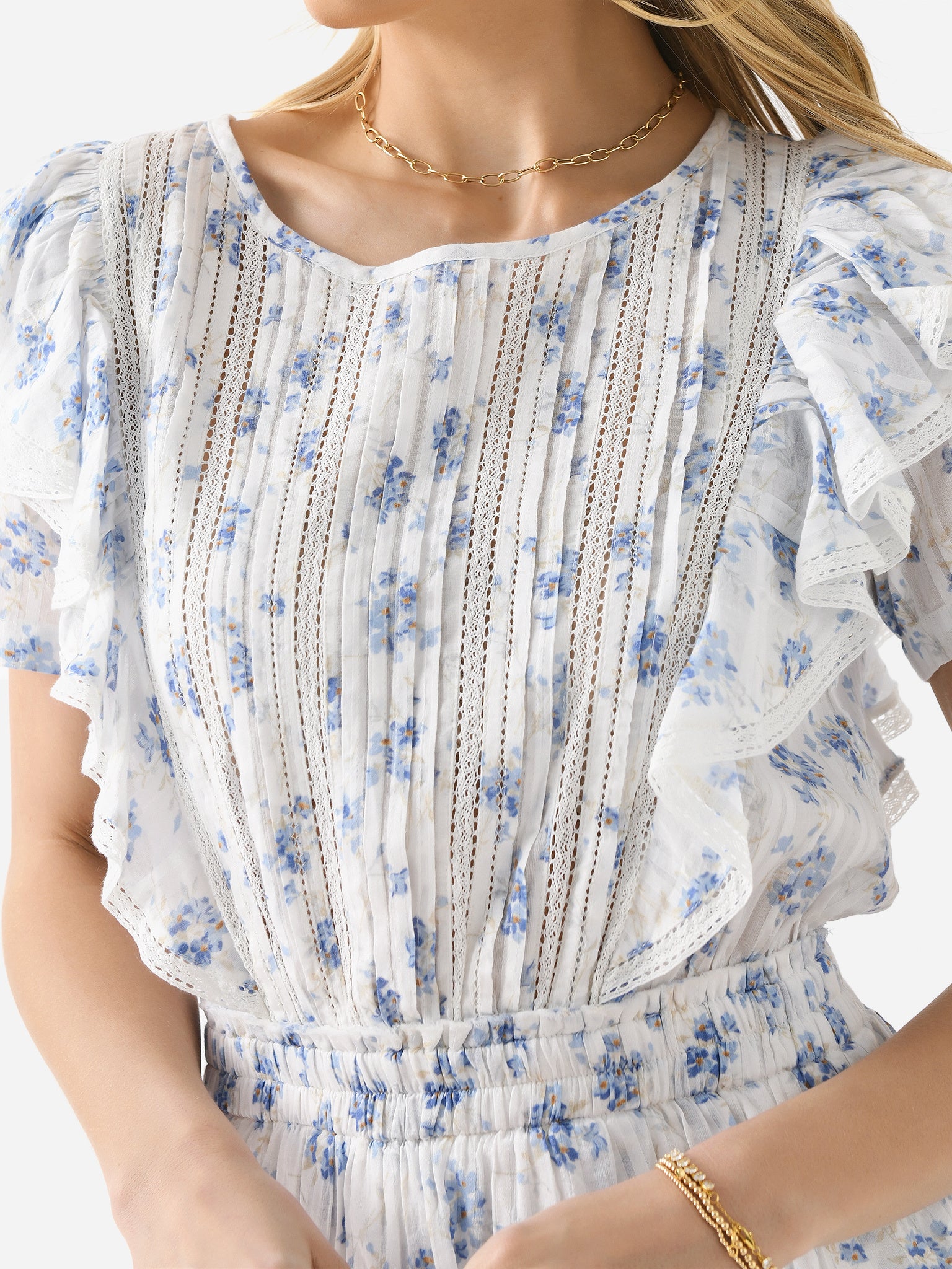 LoveShackFancy ROBE NATASHA en Washed Denim Hand Dye | REVOLVE LoveShackFancy ROBE NATASHA en Washed Denim Hand Dye | REVOLVE