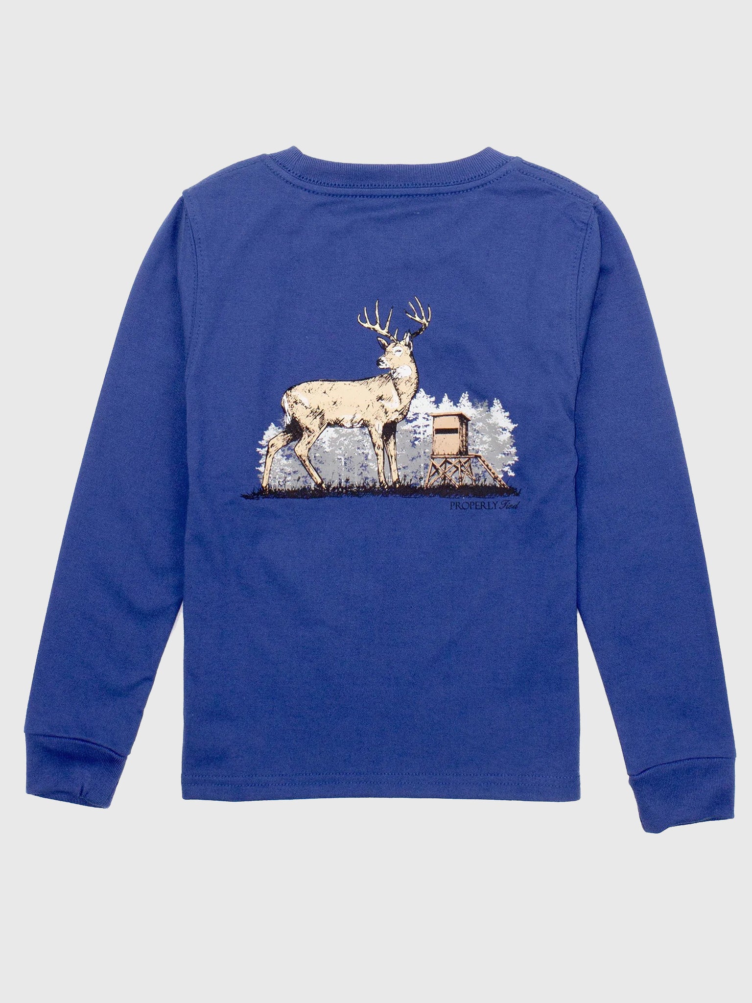 Properly Tied Boys' Deer Season Long Sleeve Tee - Saint Bernard