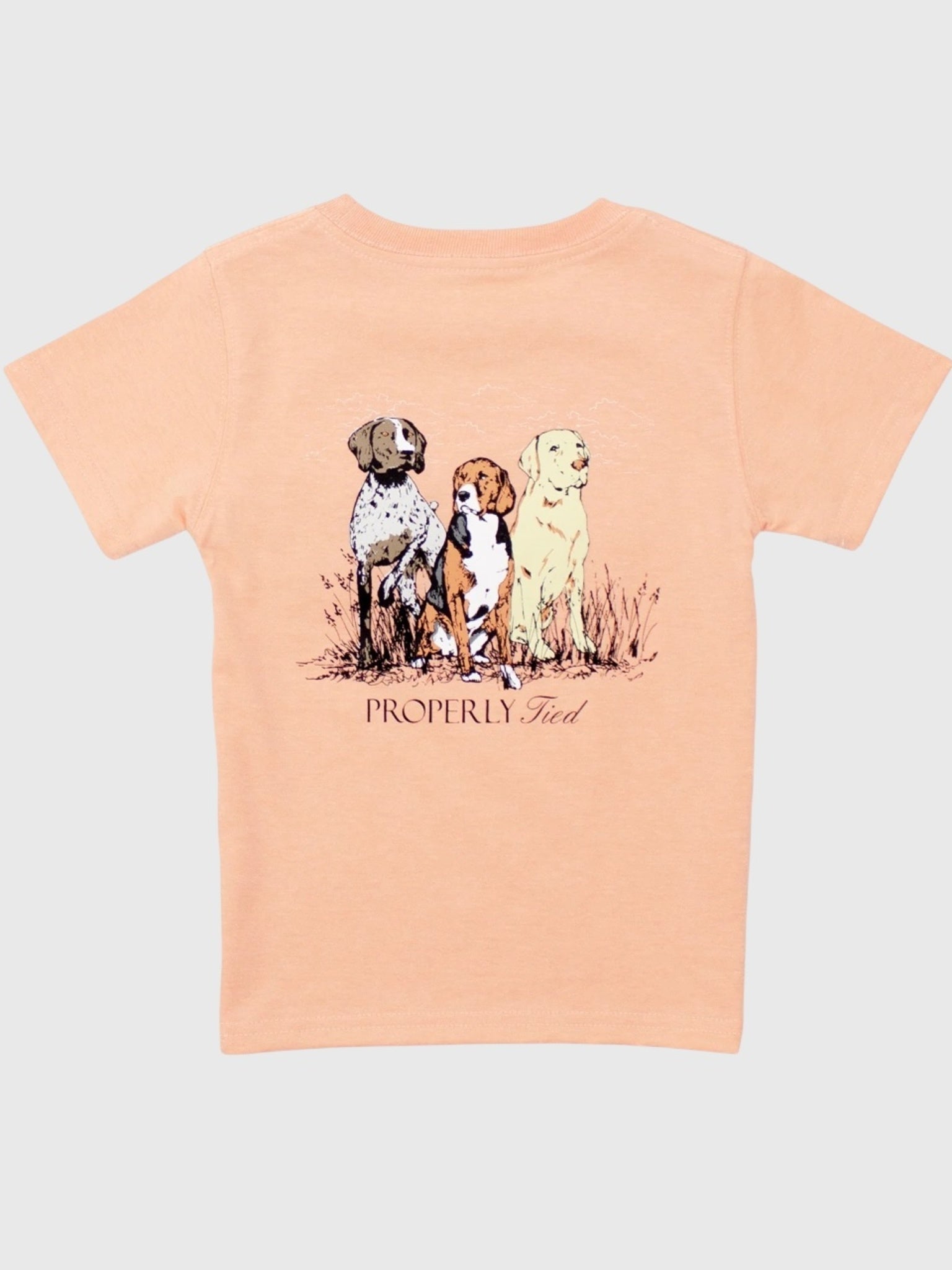 Properly Tied Boys' Triple Dog Short Sleeve Tee - Saint Bernard