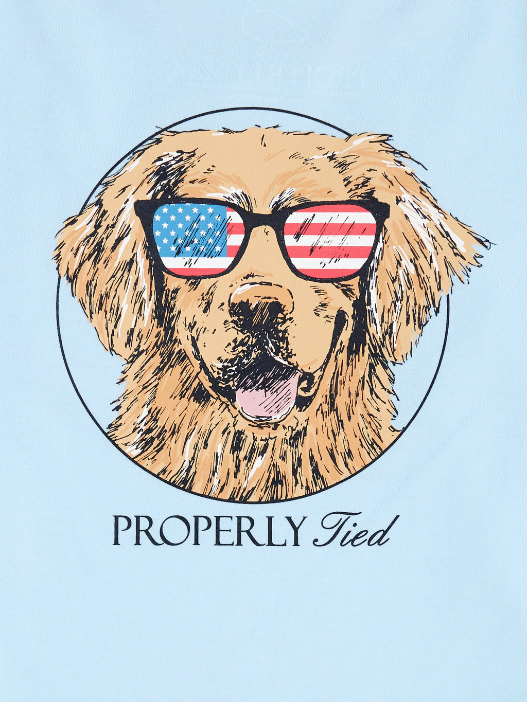 Properly Tied Boys' Patriot Dog Short Sleeve Tee - Saint Bernard