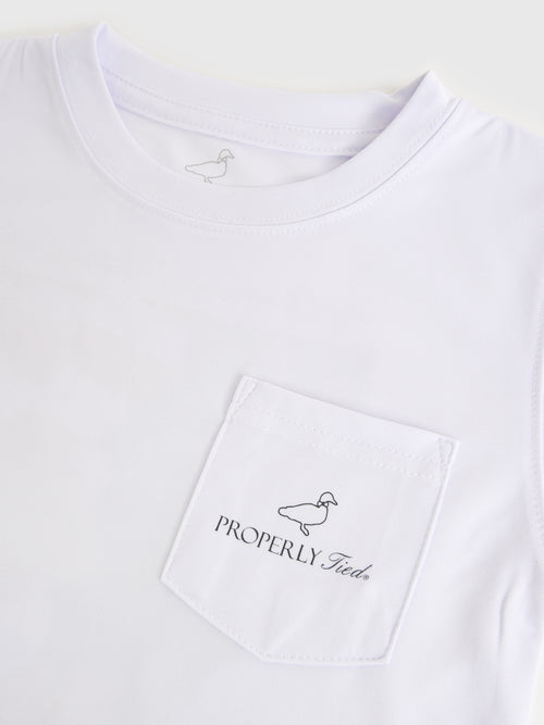 Properly Tied Boys' America's Pastime Short Sleeve Performance Tee