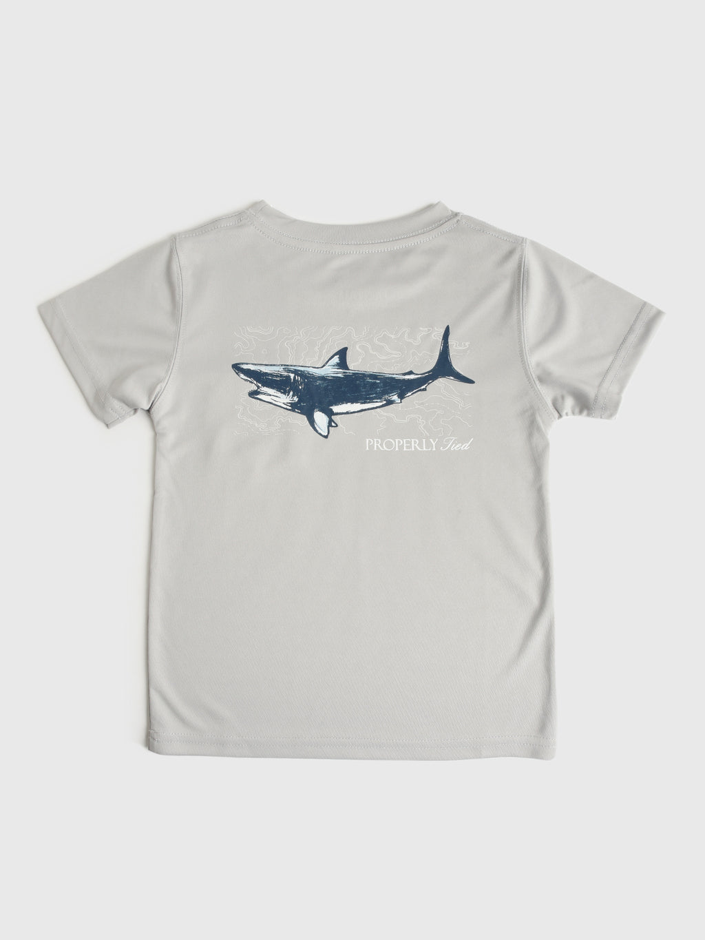 Properly Tied Boys' Topo Shark Short Sleeve Performance Tee - Saint Bernard