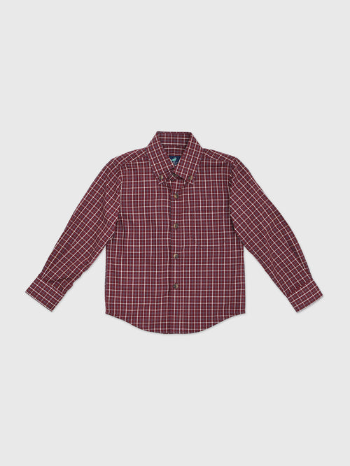 Properly Tied Boys' Woodland Sport Shirt - Saint Bernard