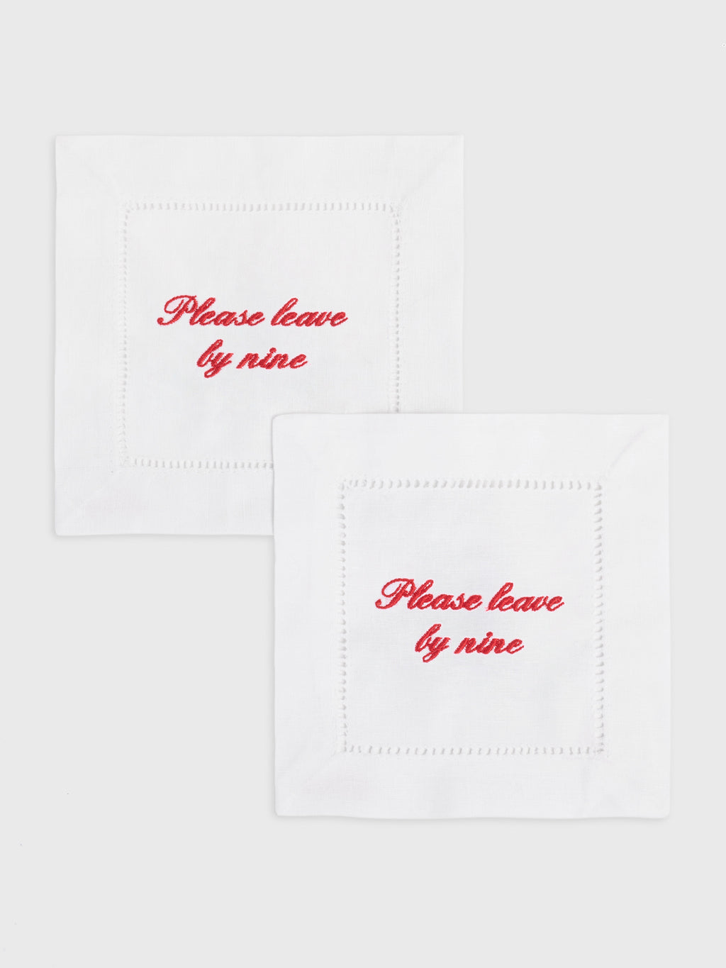 Abbode Leave By Nine Cocktail Napkin Set - Saint Bernard