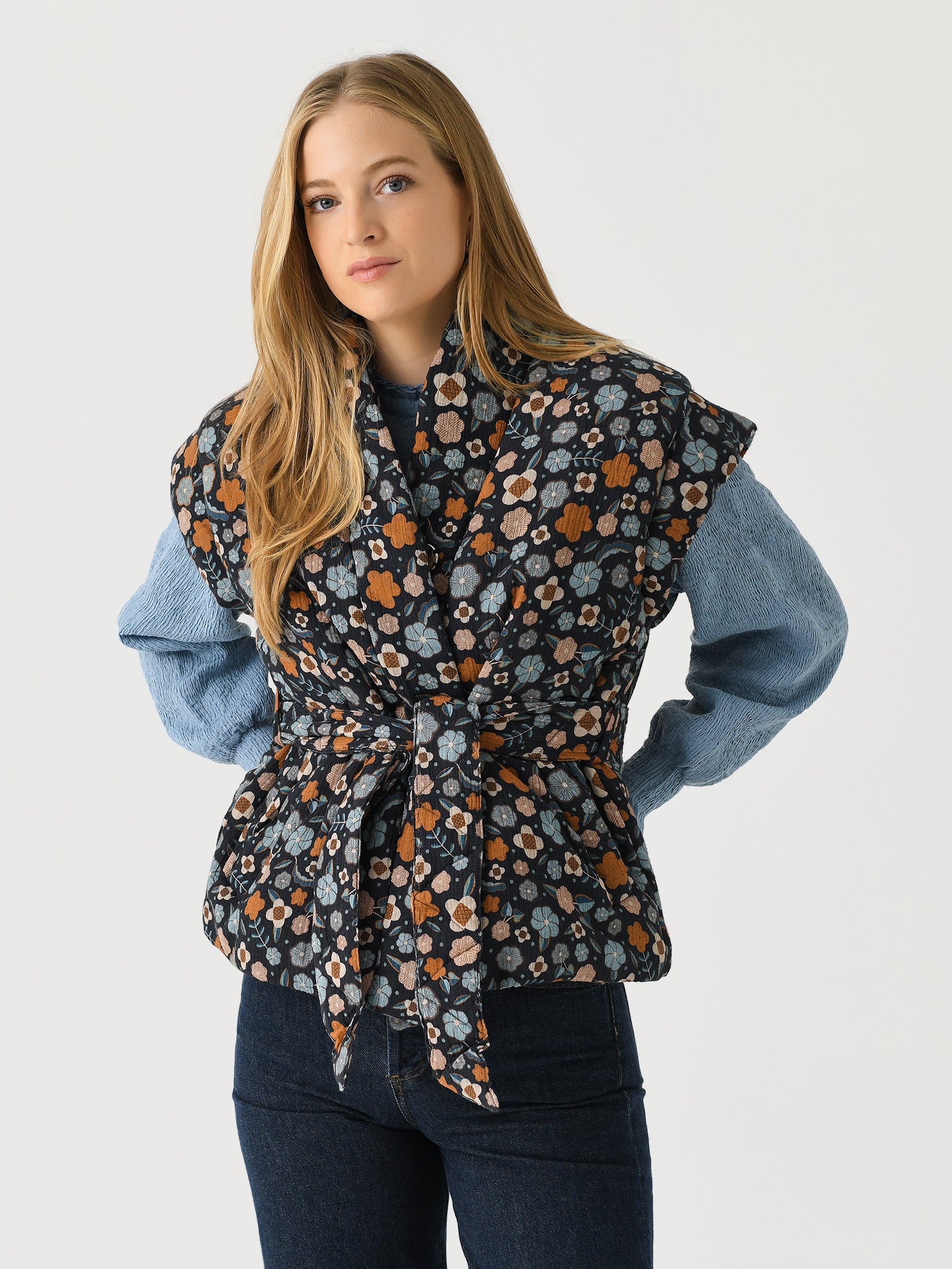 Antik Batik Women's Leo Print Vest - Saint Bernard