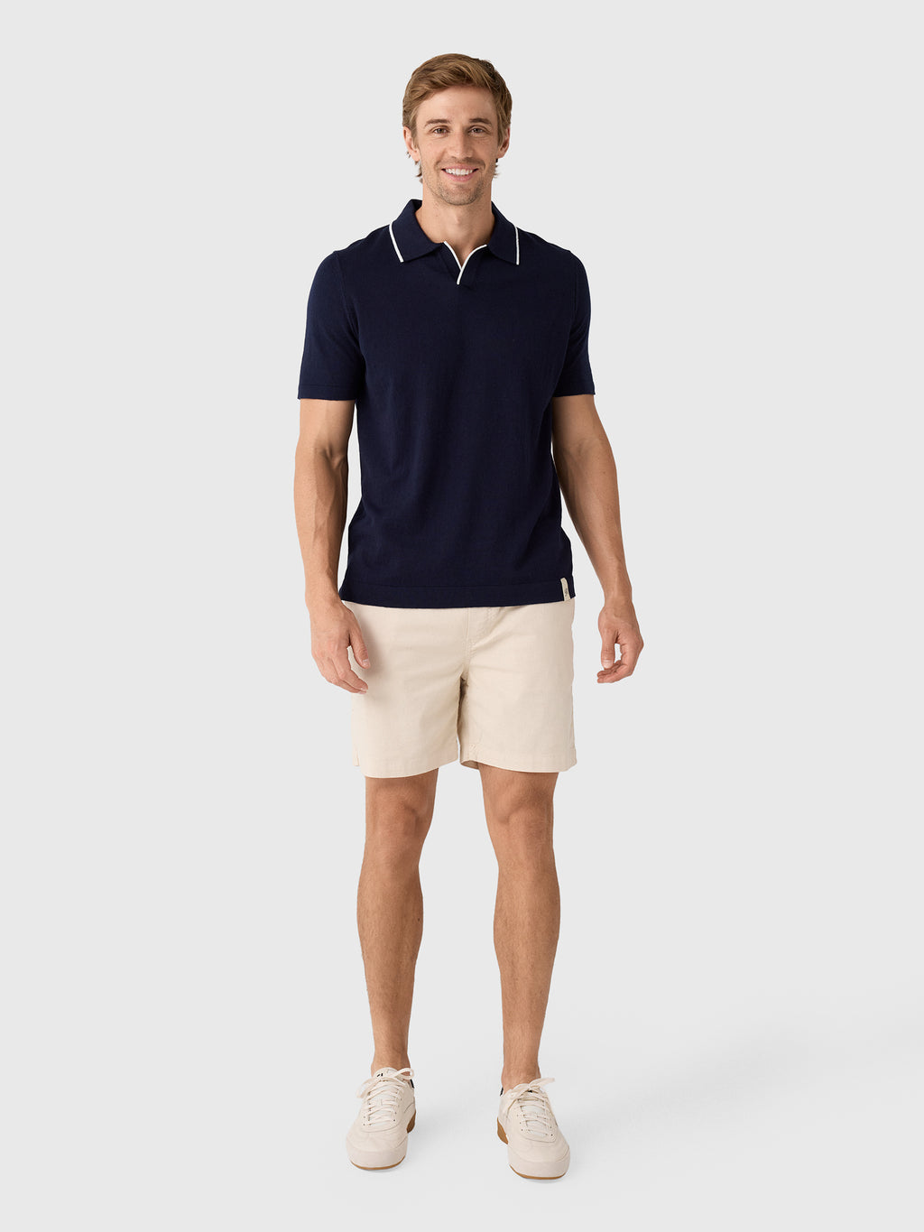 Rye51 Men's The Leon Luxury Linen Polo - Saint Bernard