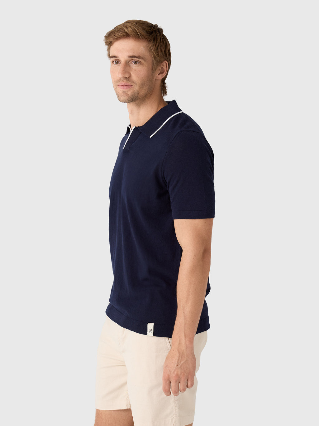 Rye51 Men's The Leon Luxury Linen Polo - Saint Bernard