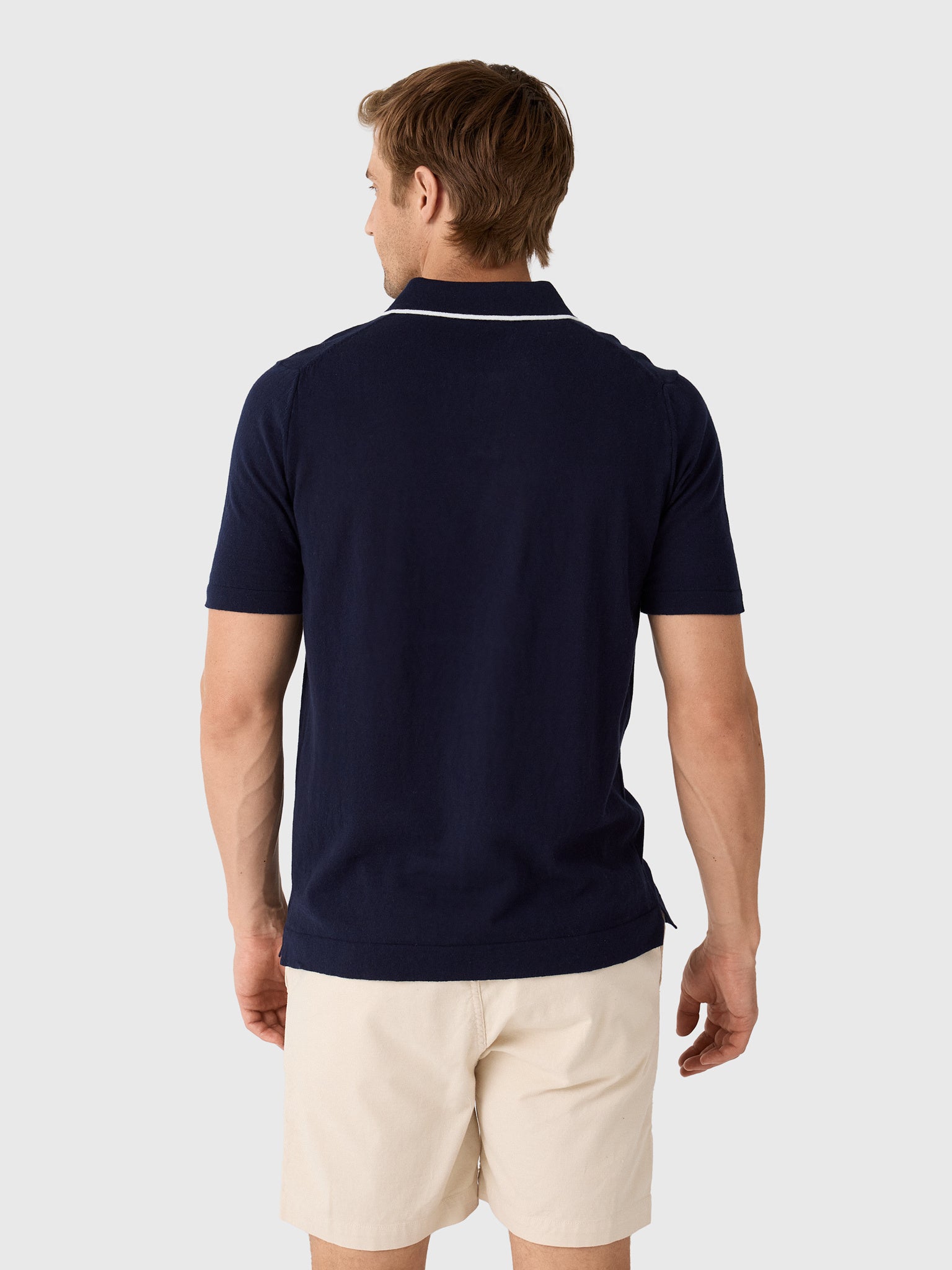 Rye51 Men's The Leon Luxury Linen Polo - Saint Bernard
