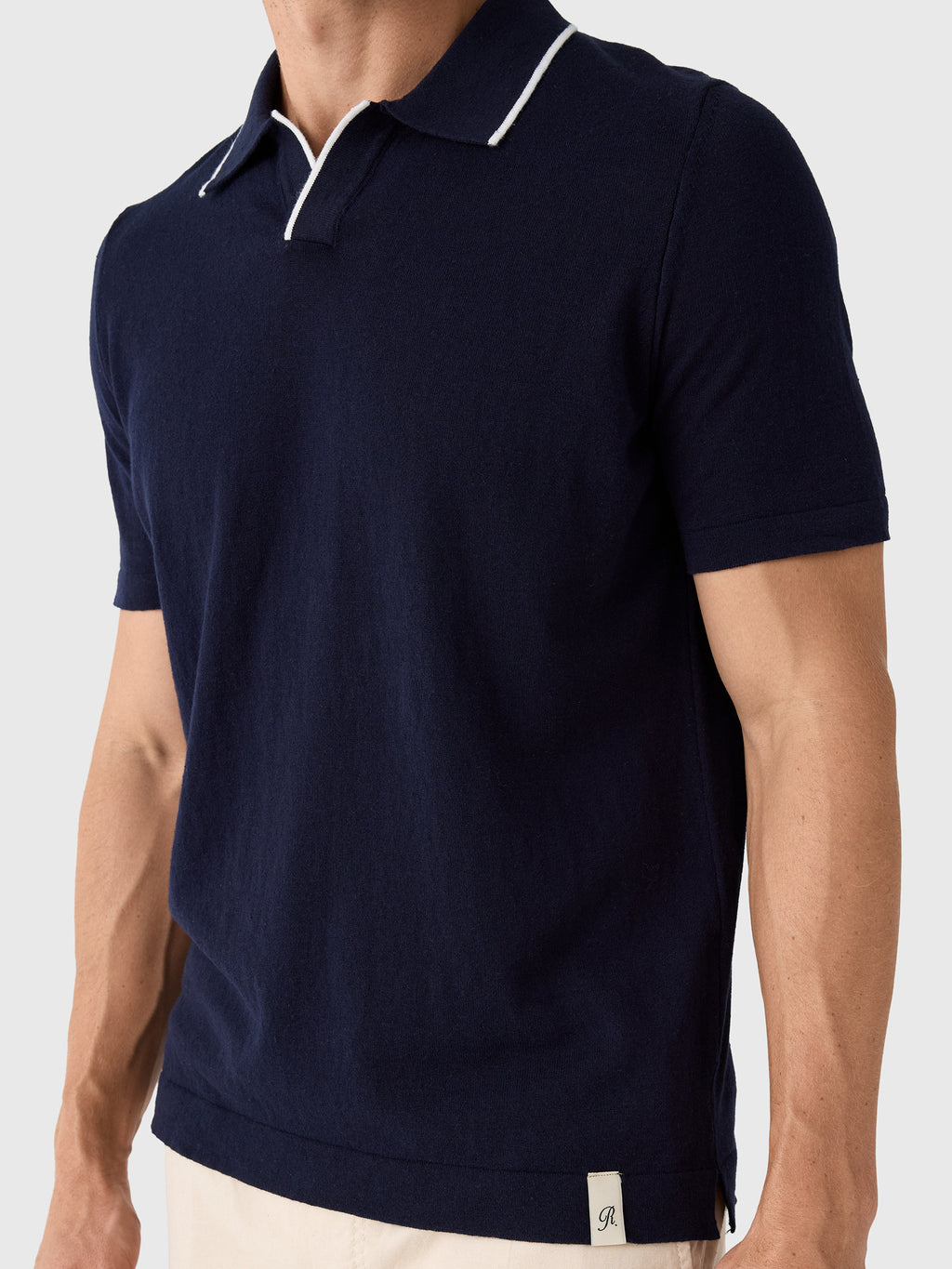 Rye51 Men's The Leon Luxury Linen Polo - Saint Bernard