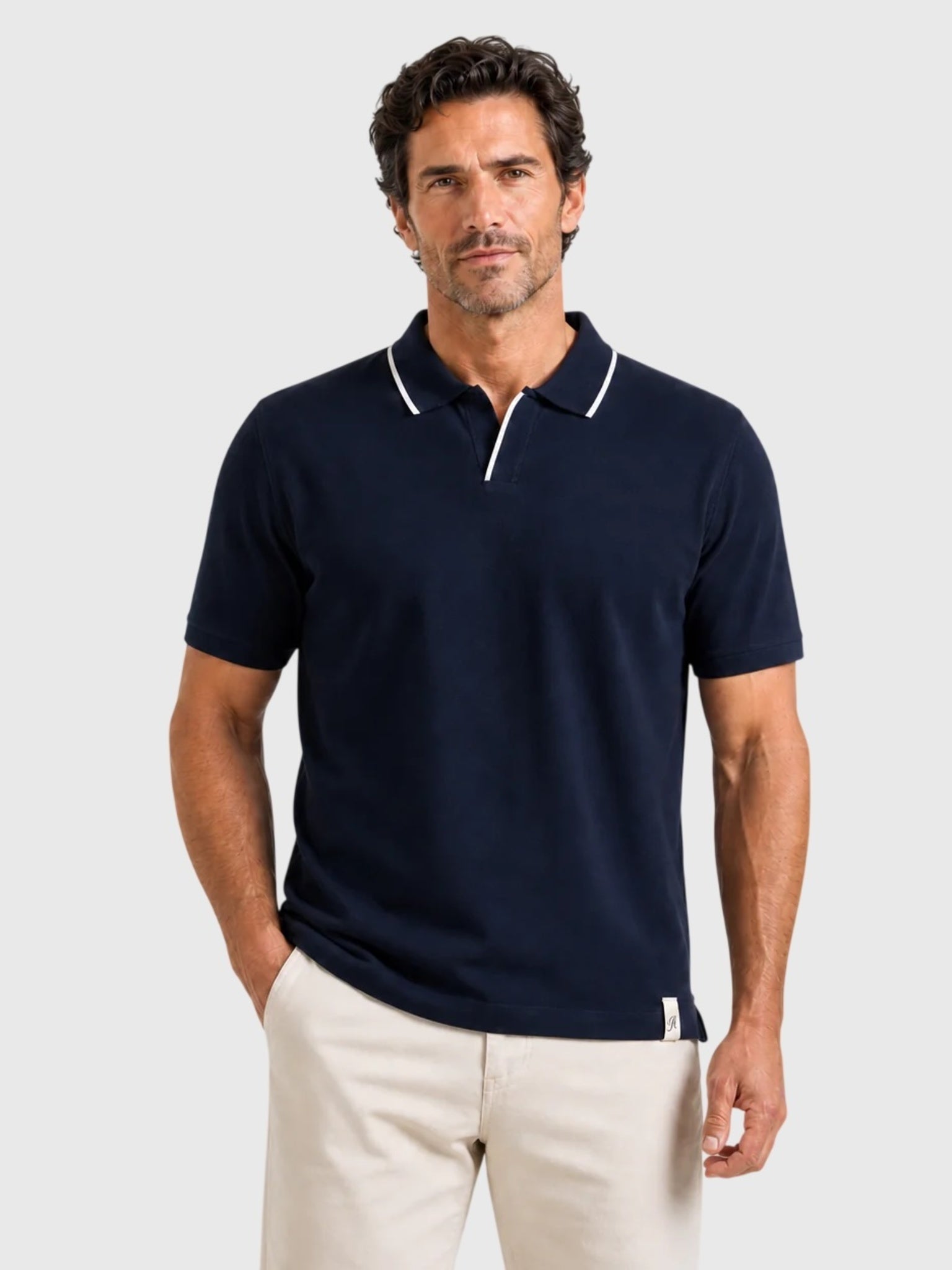 Rye51 Men's The Leon Luxury Linen Polo