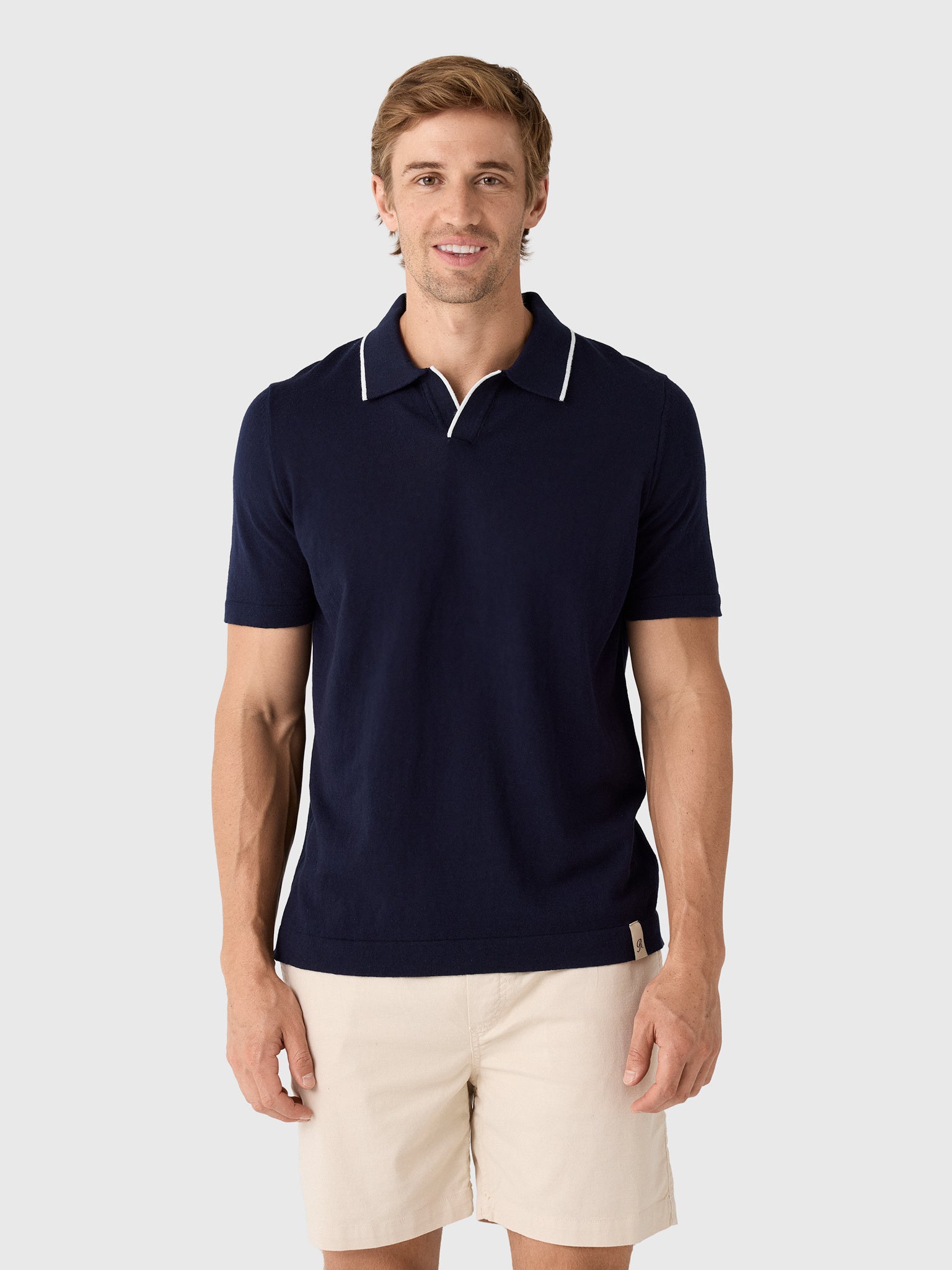 Rye51 Men's The Leon Luxury Linen Polo - Saint Bernard