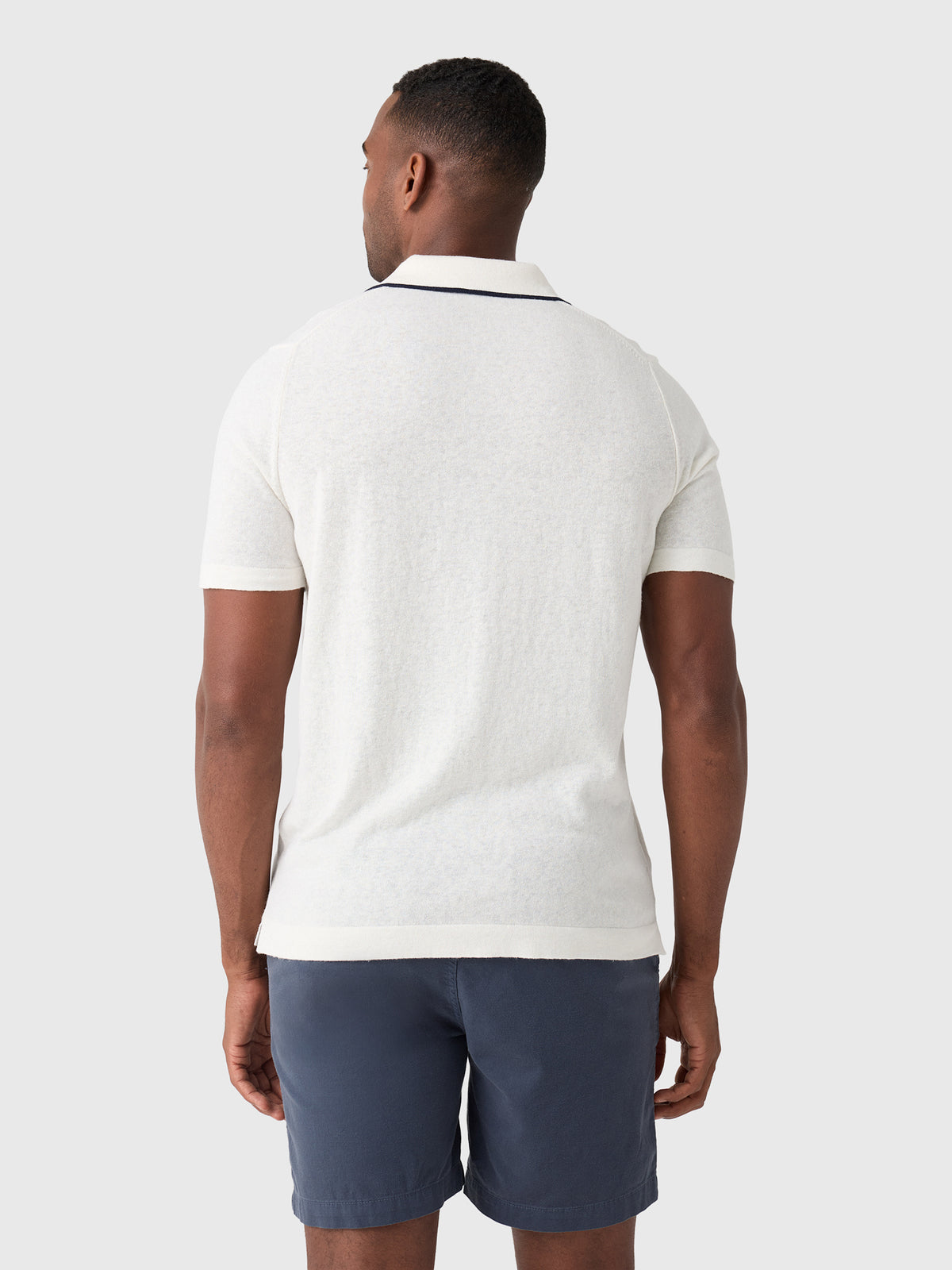 Rye51 Men's The Leon Luxury Linen Polo - Saint Bernard
