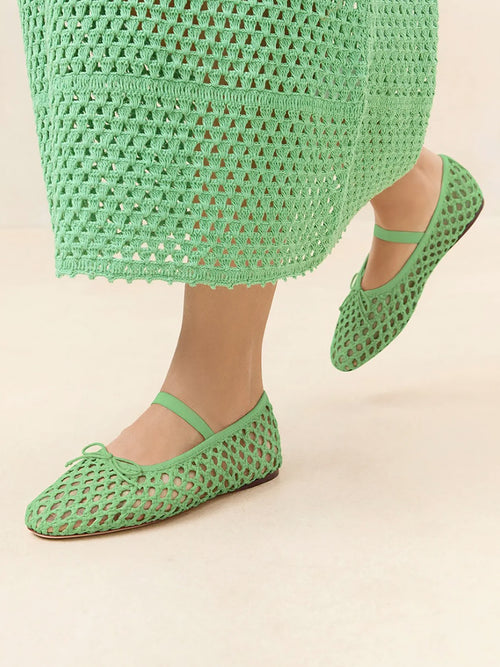 Loeffler Randall Women's Leonie Crochet Ballet Flat