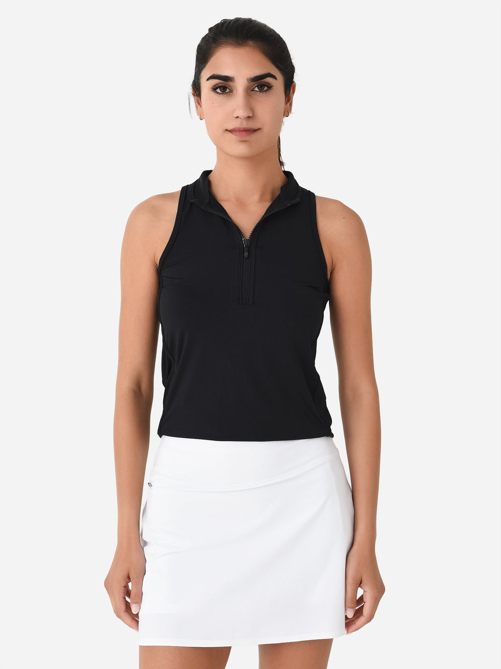 Greyson Women's Sleeveless Vesta Mock Neck Top - Saint Bernard