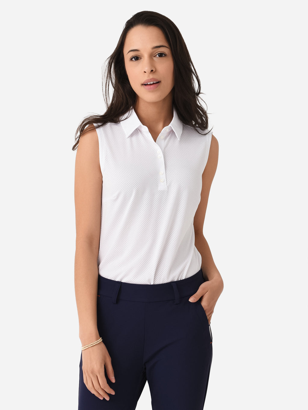 KJUS Women's Eve Sleeveless Polo - Saint Bernard