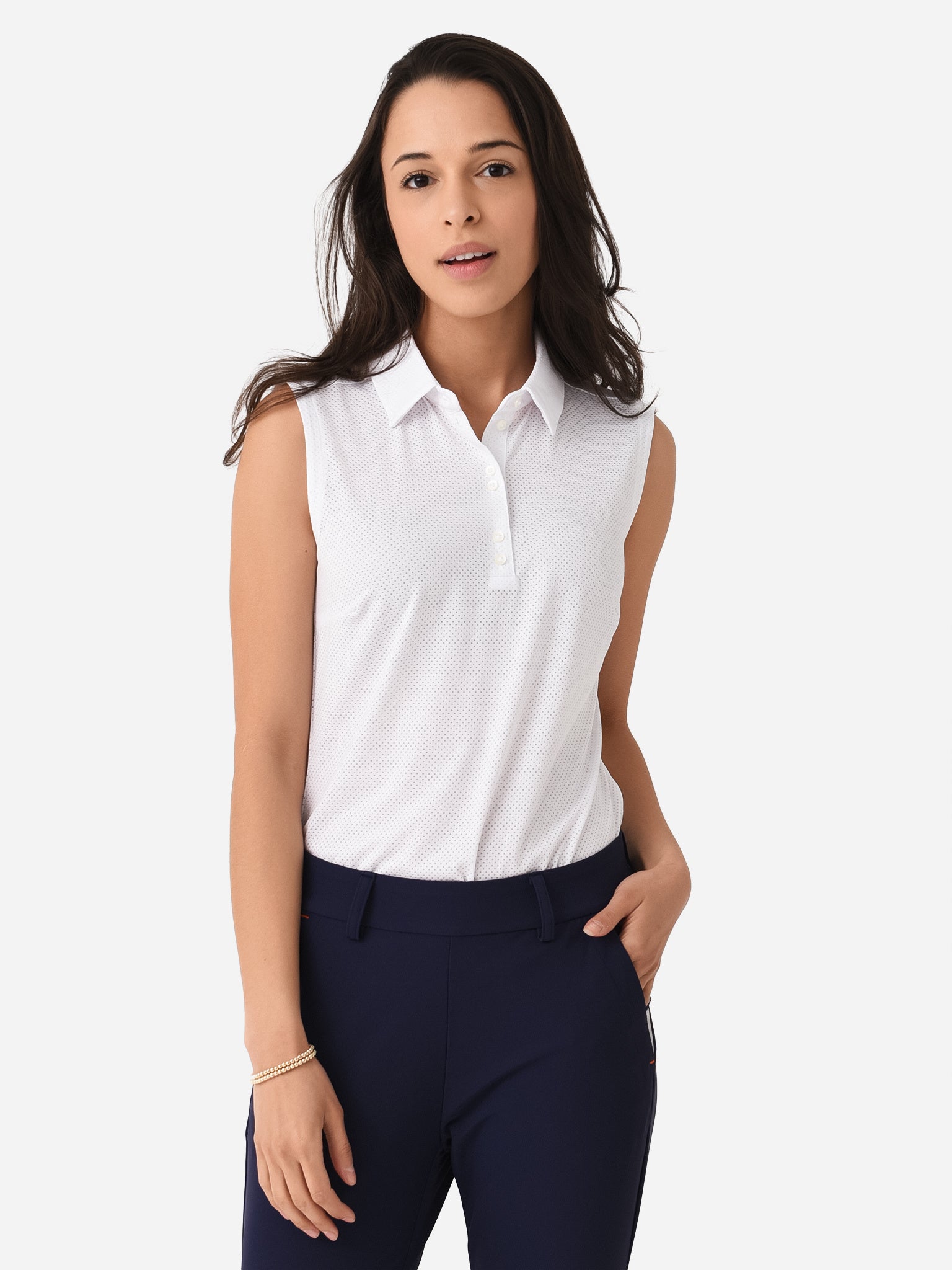 KJUS Women's Eve Sleeveless Polo - Saint Bernard