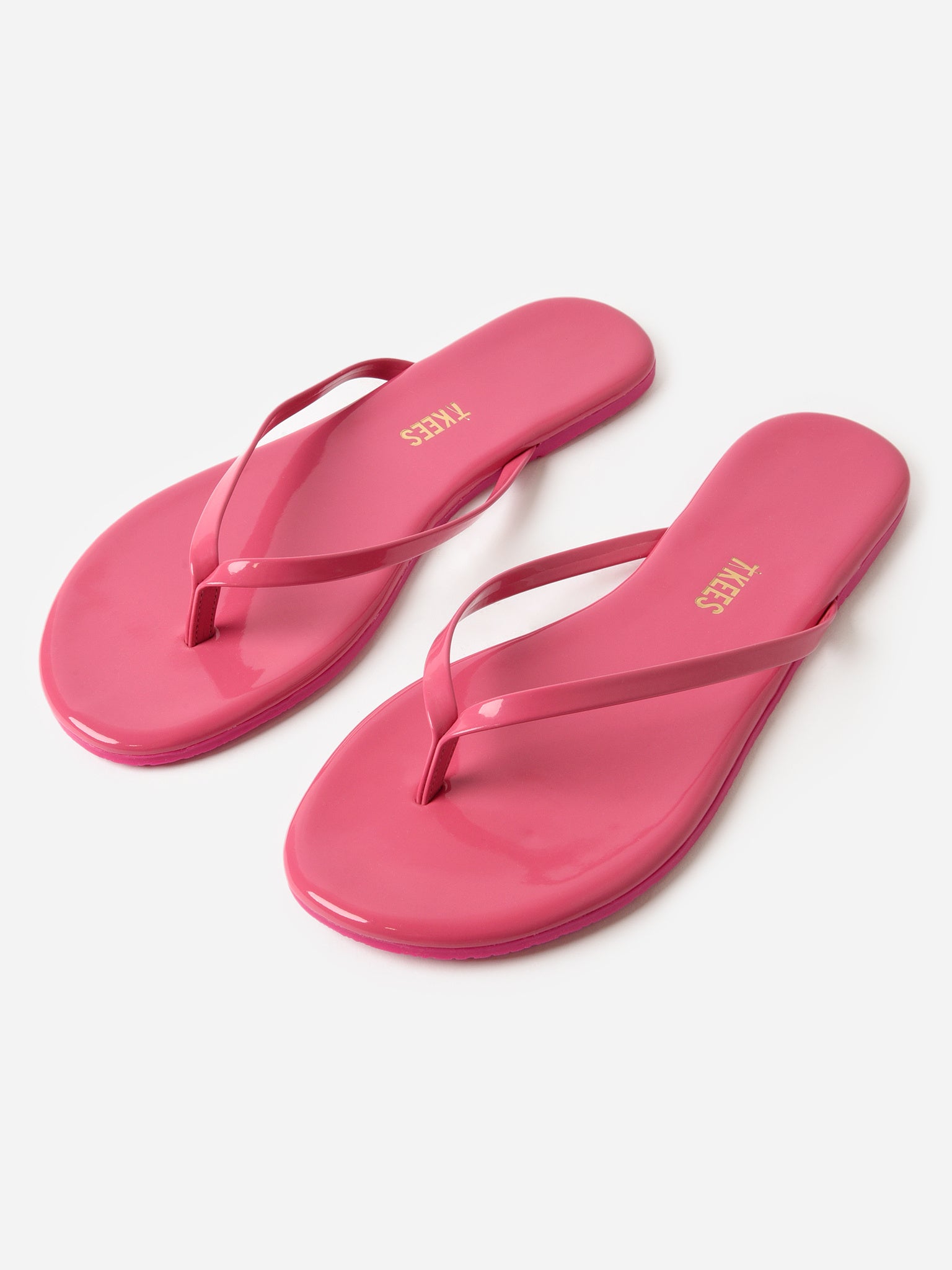 Tkees Women's Patent Solids Flip Flop - Saint Bernard