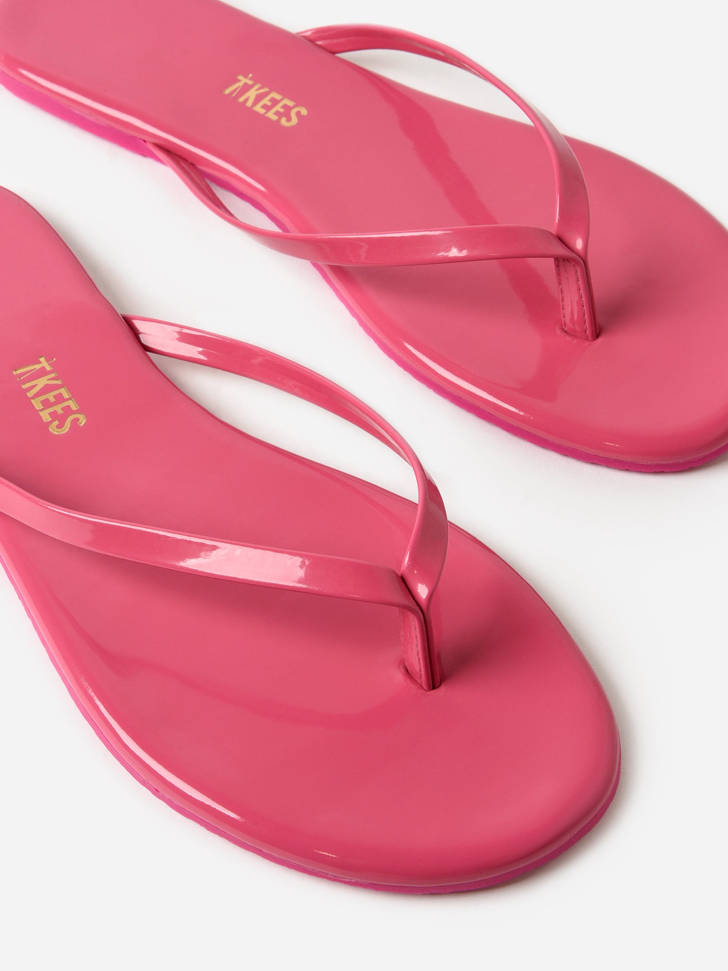 Tkees Women's Patent Solids Flip Flop - Saint Bernard