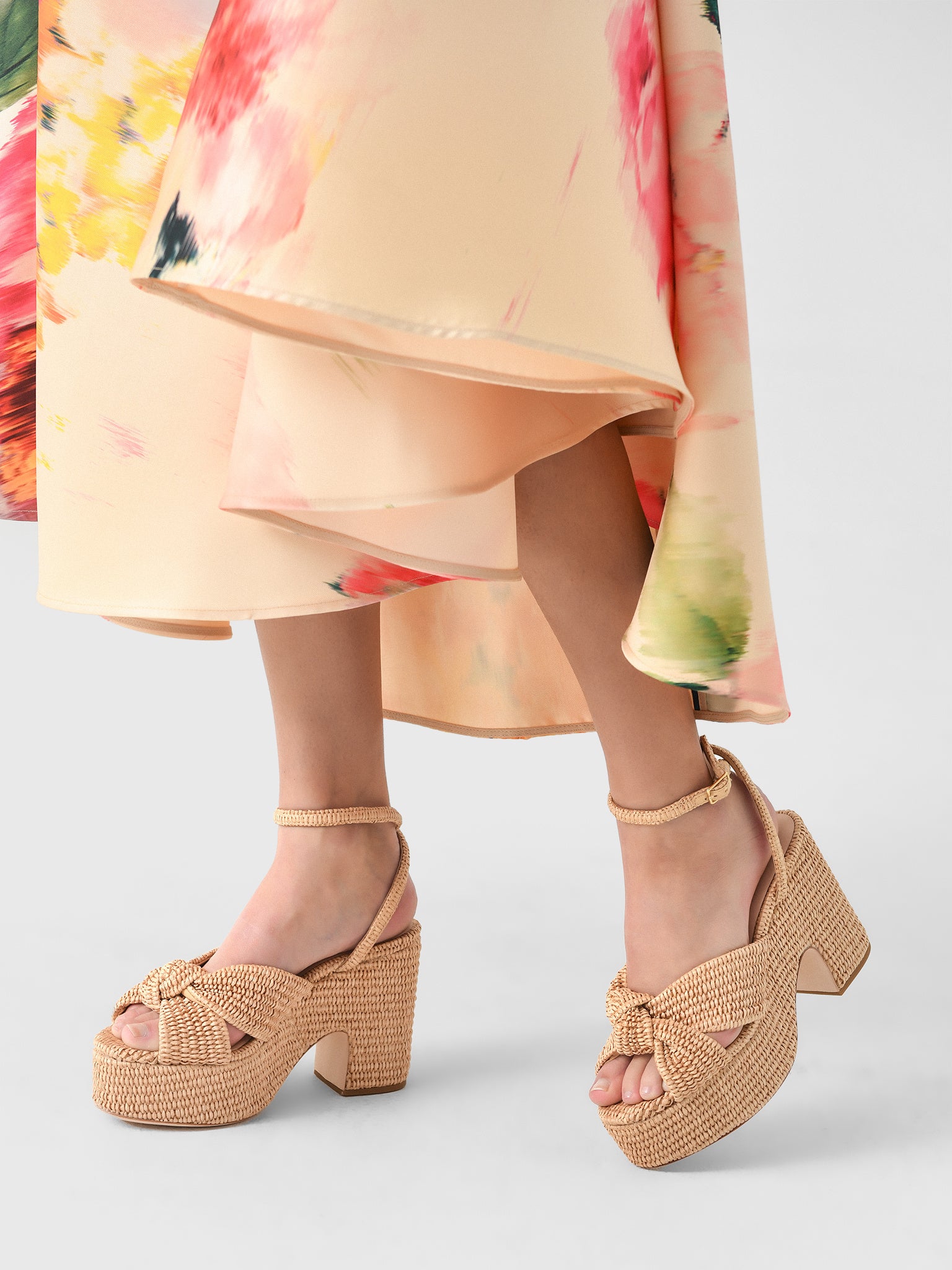 Loeffler Randall Women's Liza Raffia Platform Sandal | $350.00