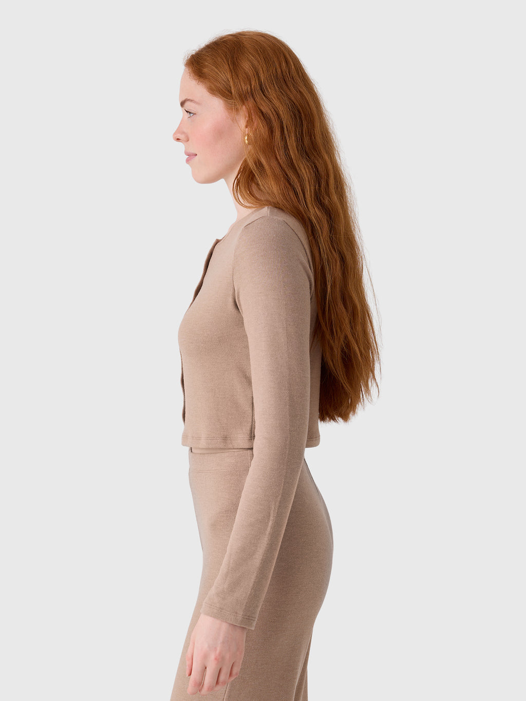 Leset Women's Lauren Crop II Cardigan - Saint Bernard