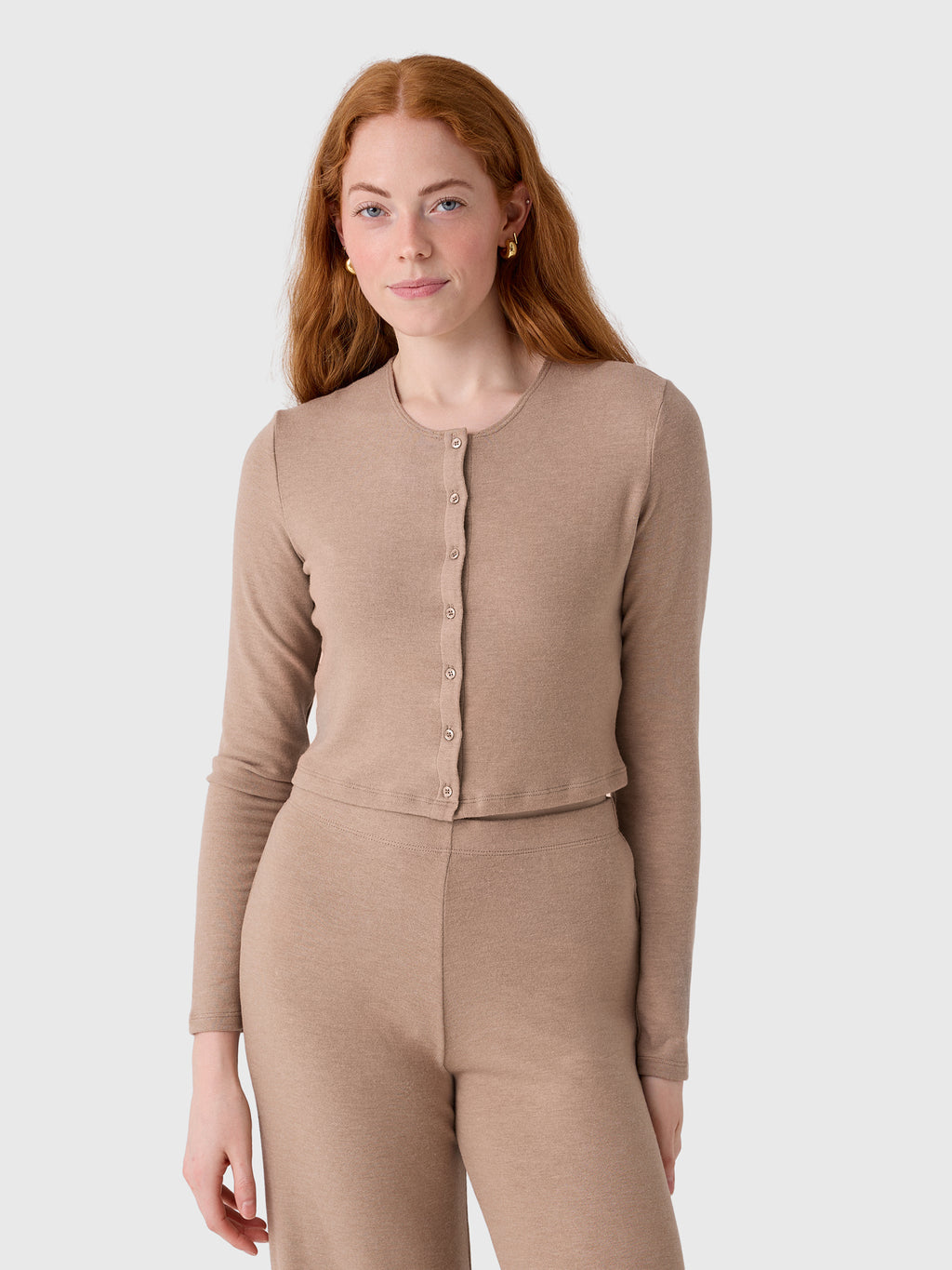 Leset Women's Lauren Crop II Cardigan - Saint Bernard