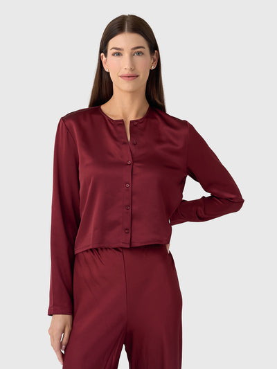 Leset Women's Barb Crew Cardigan - Saint Bernard