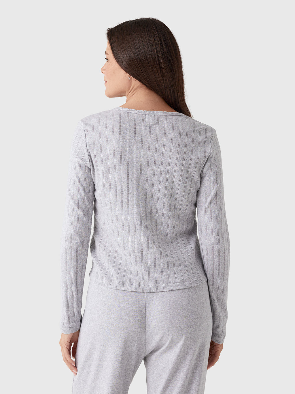 Leset Women's Pointelle Classic Cardigan II - Saint Bernard