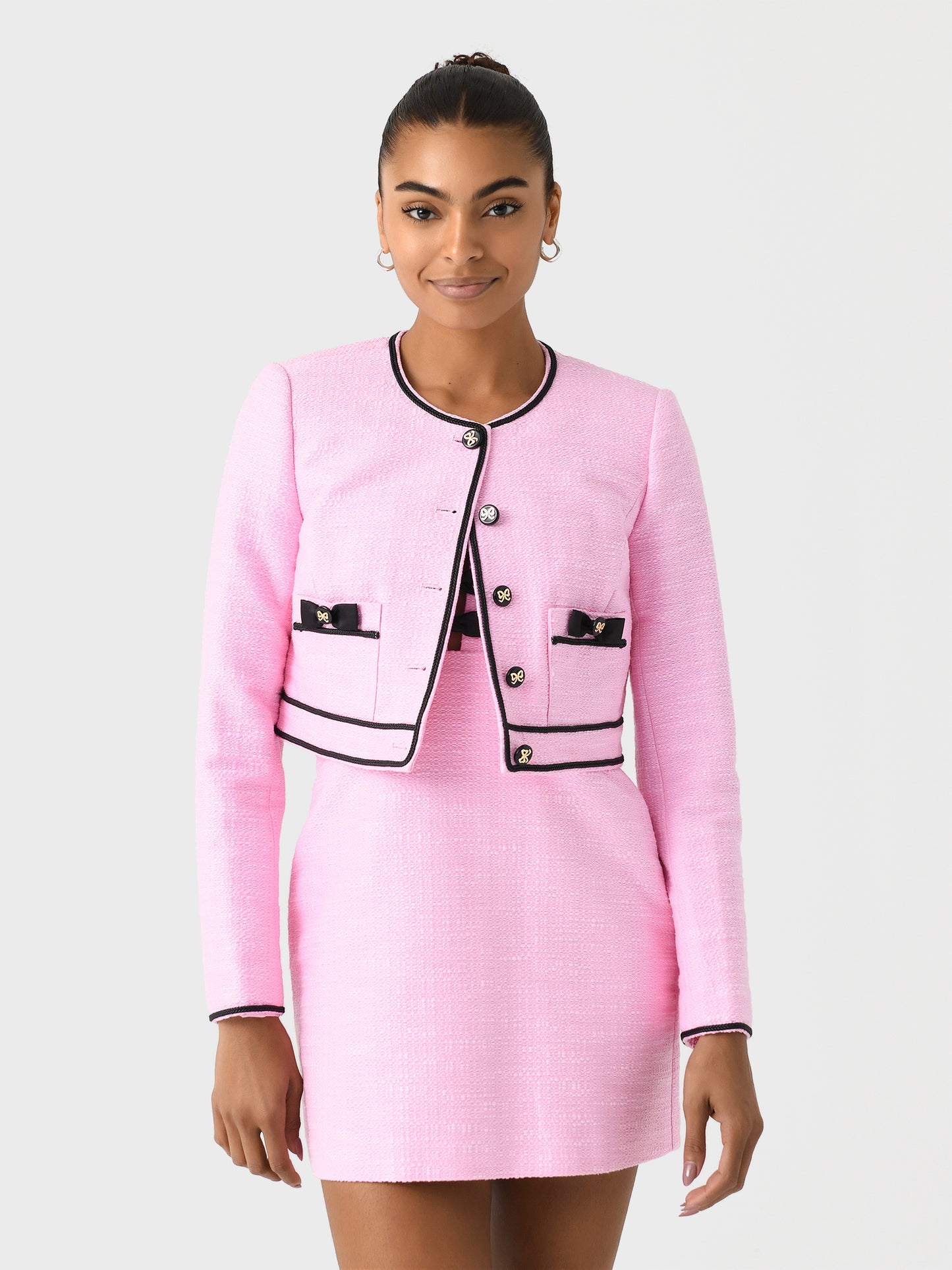 LoveShackFancy Women's Talika Tweed Jacket - Saint Bernard