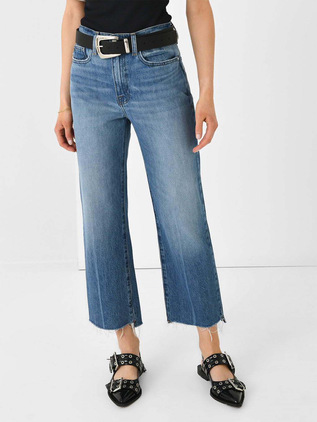 Frame Women's Le Jane Crop Step Jean - Saint Bernard