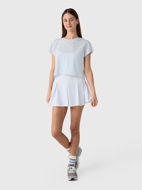 LoveShackFancy Women's Rubin Cropped Tee