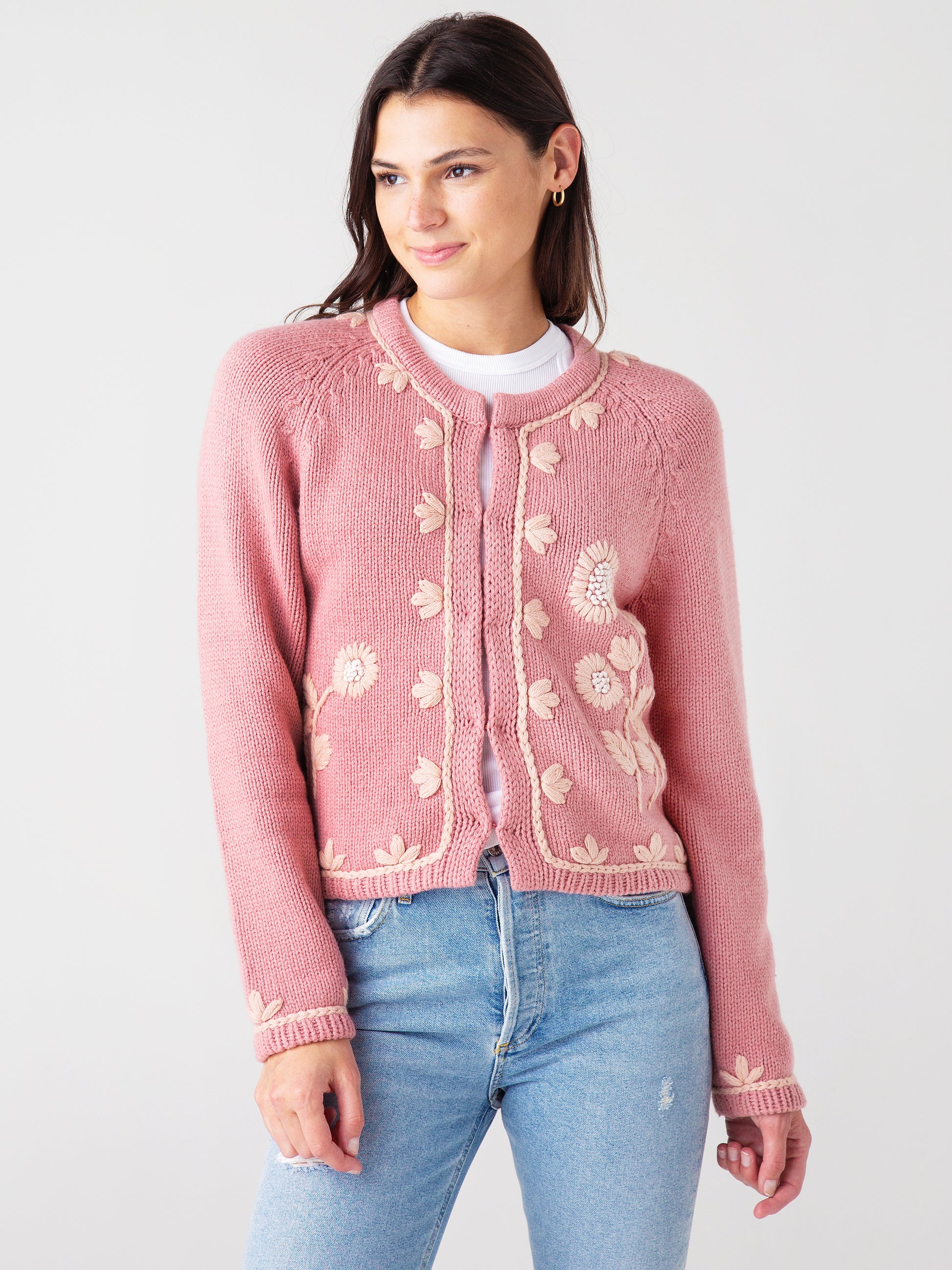 LoveShackFancy Women's Lafayette Cardigan - Saint Bernard