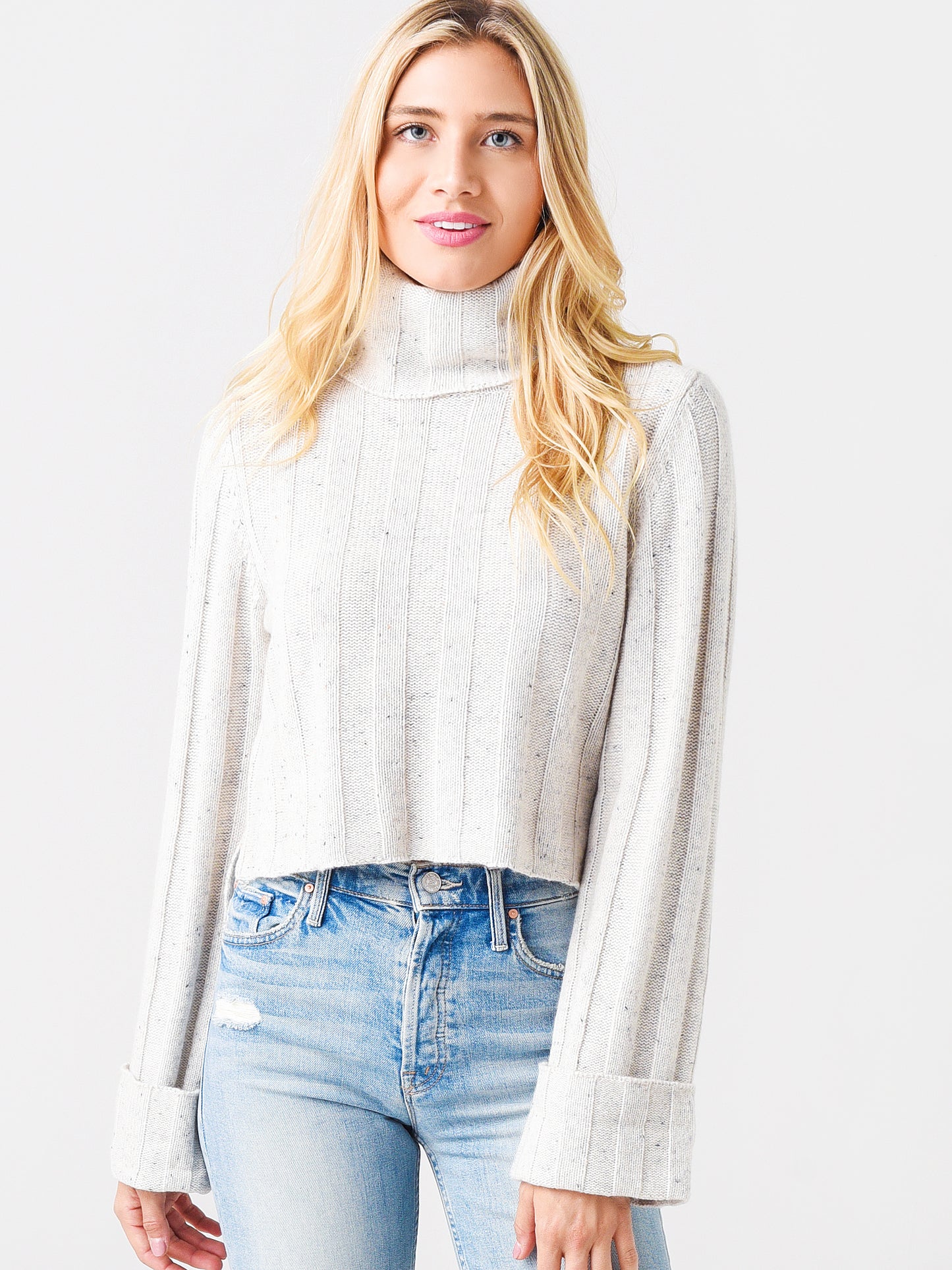 LoveShackFancy Women's Kerry Turtleneck - Saint Bernard