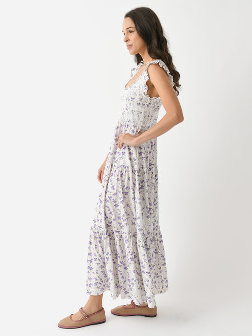 LoveShackFancy Women's Chessie Floral Dress