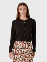 Leset Women's James Crew Cardigan - Saint Bernard