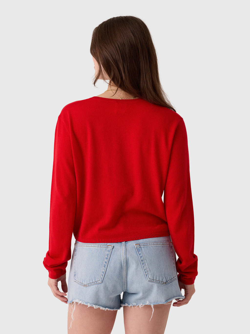 Leset Women's James Crew Cardigan - Saint Bernard