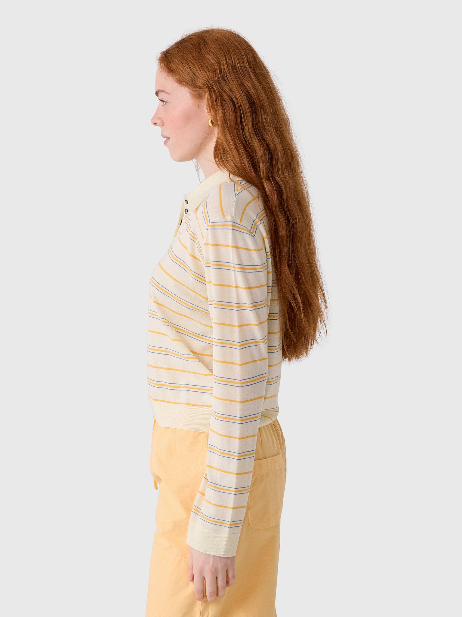 Leset Women's James Stripe Polo - Saint Bernard