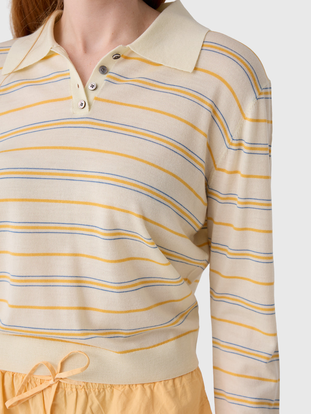 Leset Women's James Stripe Polo - Saint Bernard