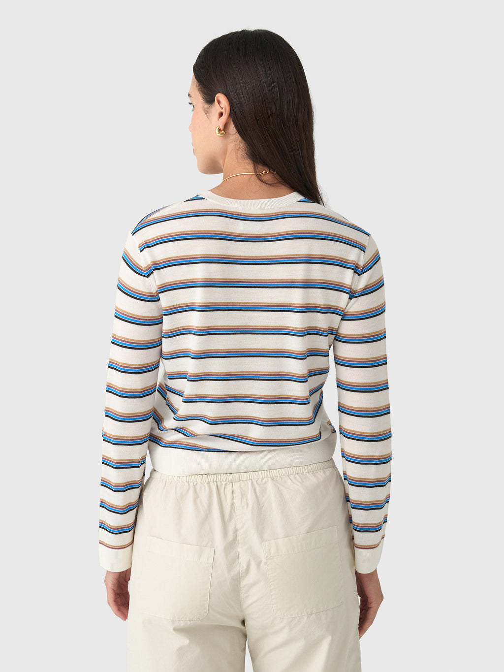 Leset Women's James Stripe Classic Crew - Saint Bernard
